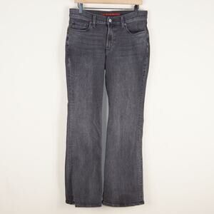 Lucky Brand Mid Rise Sweet Flare Black Stretch Jeans Womens Sz 10